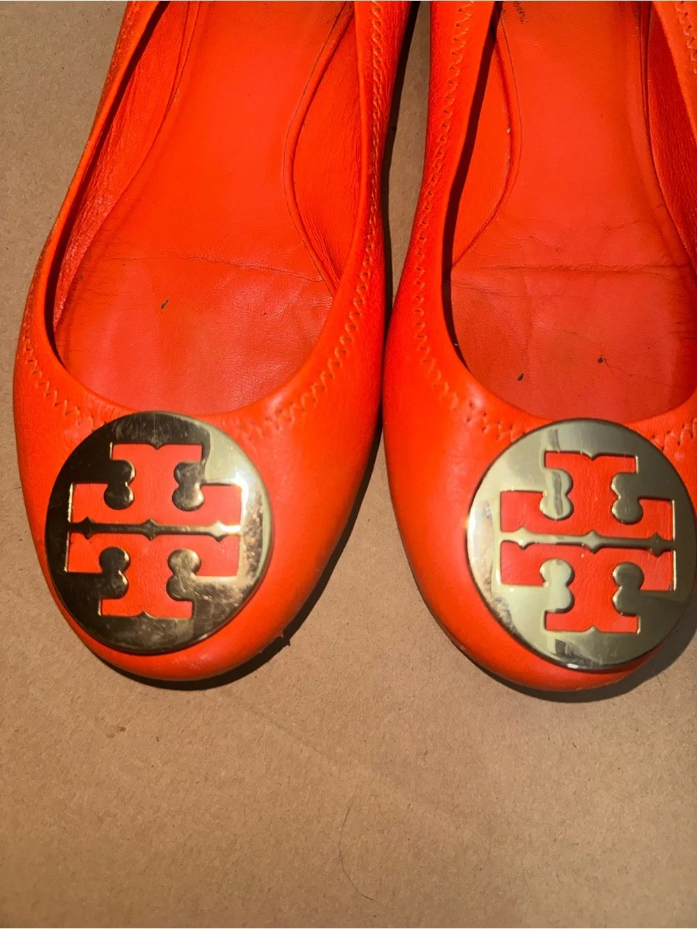 Tory Burch Ballet flats orange size 9